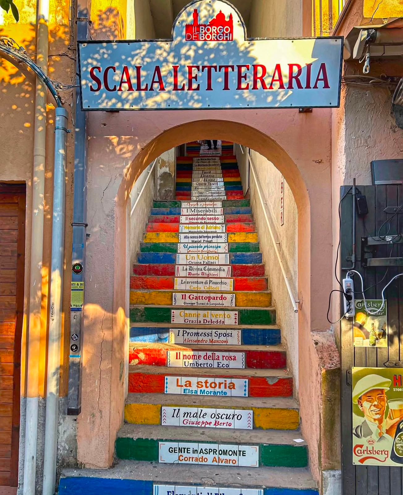 La Scala Letteraria di Tropea, ogni gradino dedicato a un capolavoro della letteratura